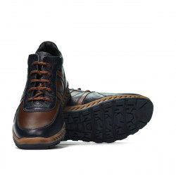 Herrestøvler 4120 indigo+brun
