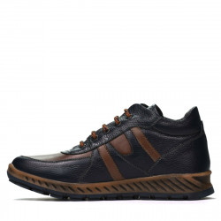 Herrestøvler 4120 indigo+brun