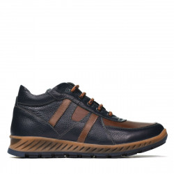 Herrestøvler 4120 indigo+brun