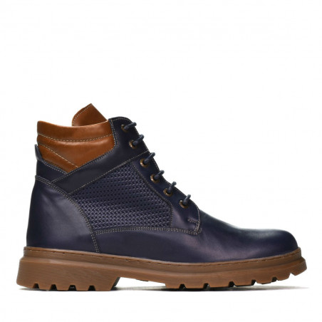 Herrestøvler 4119 indigo kombineret