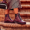 Dame støvler 3343 bordeaux kombineret