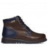 Herrestøvler 497 brun+indigo