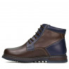 Herrestøvler 497 brun+indigo