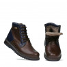 Herrestøvler 497 brun+indigo