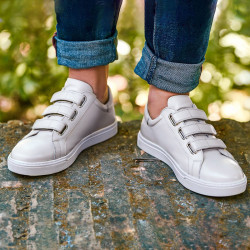 Herresportssko 893sc hvid velcro