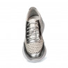 Damesneakers 6024 sølv+hvid