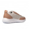 Damesneakers 6024 pudder+hvid
