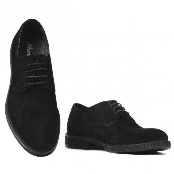 Casual/elegante sko til mænd 918 sort velour