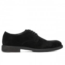 Casual/elegante sko til mænd 918 sort velour