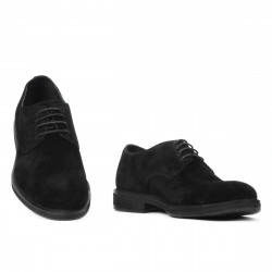 Casual/elegante sko til mænd 918 sort velour