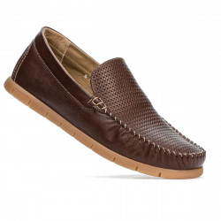 Herresko moccasiner 912 brun