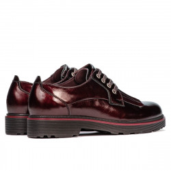 Dame casual sko 6025 lak bordeaux