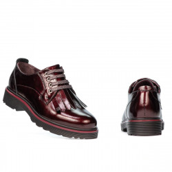Dame casual sko 6025 lak bordeaux
