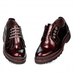 Dame casual sko 6025 lak bordeaux