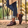 Dame casual sko 6020 lak bordeaux