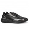 Damesneakers 6024 sølv+sort