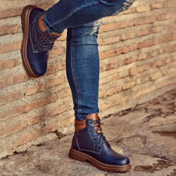 Herrestøvler 4119 indigo kombineret lifestyle