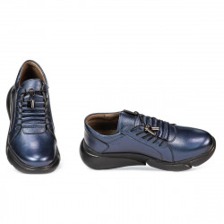 Dame casual sko 6032 indigo