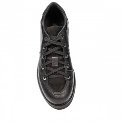 Dame casual sko 6026 sort kombineret