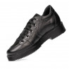 Dame casual sko 6026 sort kombineret