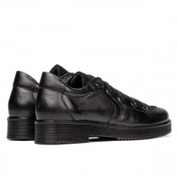 Dame casual sko 6026 sort kombineret