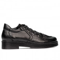 Dame casual sko 6026 sort kombineret