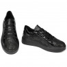 Casual/sport sko 6035 sort kombineret