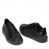 Casual/sport sko 6035 sort kombineret