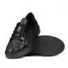 Casual/sport sko 6035 sort kombineret
