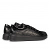 Casual/sport sko 6035 sort kombineret