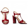 Damensandaler 1258 bordeauxlak