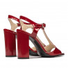 Damensandaler 1258 bordeauxlak