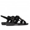 Damesandaler 5073 sort ruskind