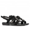 Damesandaler 5073 sort ruskind