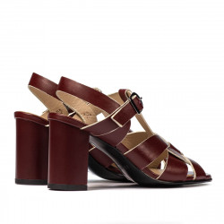 Damesandaler 1284 bordeaux