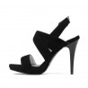 Damesandaler 1286 sort antilope