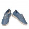 Damesko moccasiner 688 blå