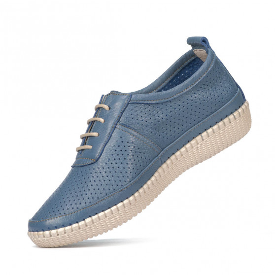 Damesko moccasiner 688 blå