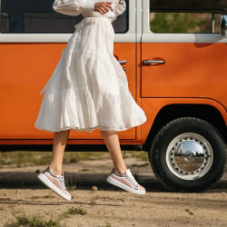 Casual/sport sko 6035 kombineret rosa