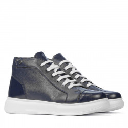 Herrestøvler 4125 kombineret indigo