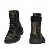 Dame støvler 3362 kaki camuflage