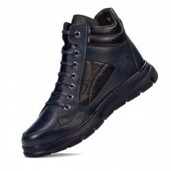 Herrestøvler 4128 indigo kombineret