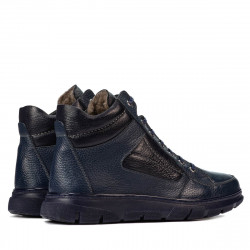 Herrestøvler 4128 indigo kombineret
