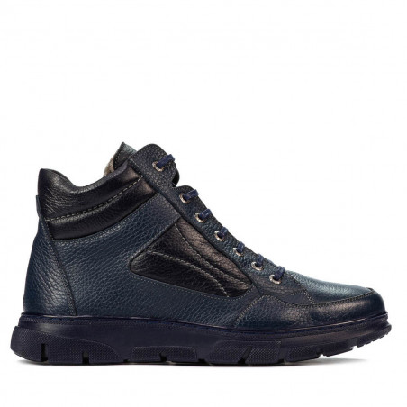Herrestøvler 4128 indigo kombineret