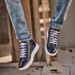 Herrestøvler 4125 kombineret indigo lifestyle