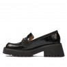 Dame casual sko 6041 sort krokodille kombineret