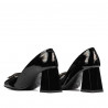 Elegant dame sko 1291 sort lak