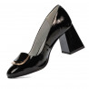 Elegant dame sko 1291 sort lak