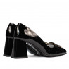 Elegant dame sko 1291 sort lak