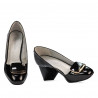 Elegant dame sko 1291 sort lak